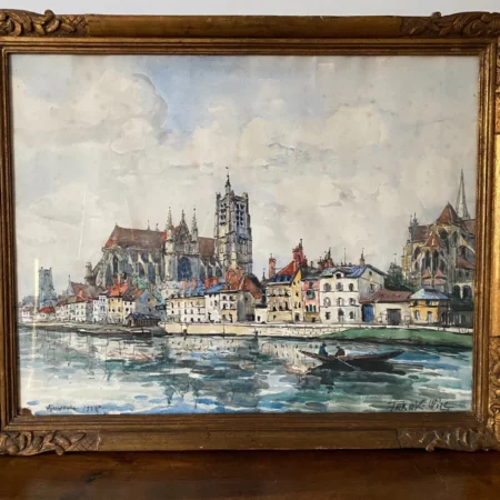 FRANK WILL BOGGS AUXERRE AQUARELLE