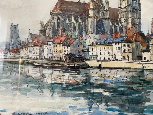 FRANK WILL BOGGS AUXERRE AQUARELLE – Image 4