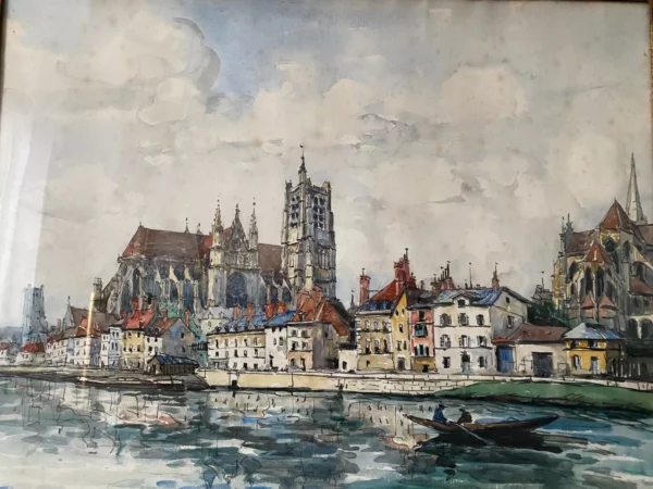 FRANK WILL BOGGS AUXERRE AQUARELLE – Image 8
