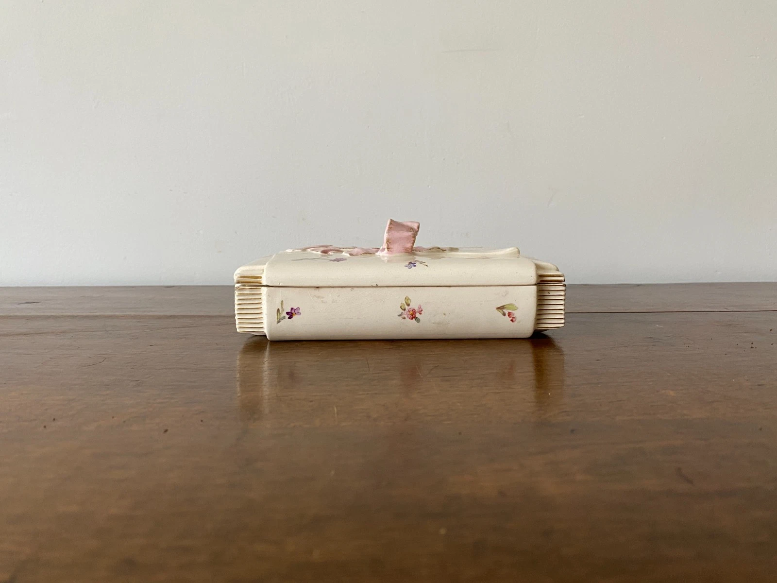 SARREGUEMINES BOITE DRAGEES FAIENCE EMAILLEE – Image 5