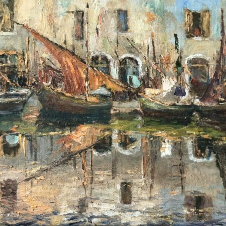 OLIVE VOILIERS MARTIGUES HUILE SUR TOILE – Image 4
