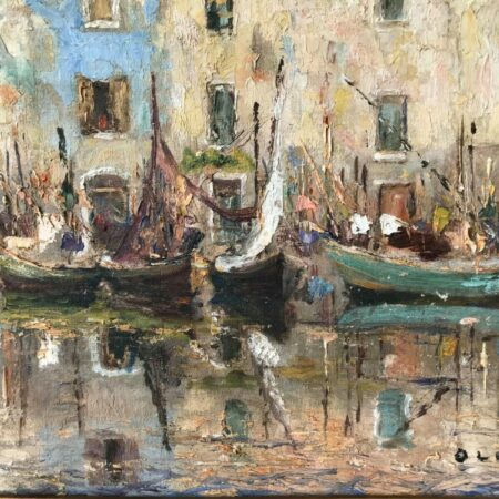 OLIVE VOILIERS MARTIGUES HUILE SUR TOILE – Image 6