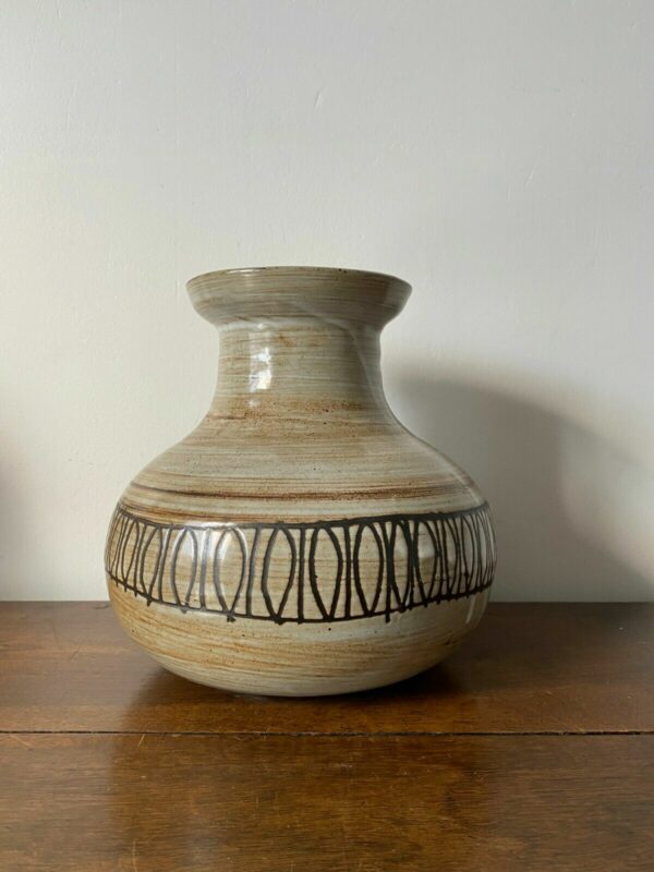 POUCHAIN VASE FAIENCE EMAILLEE DIEULEFIT – Image 3