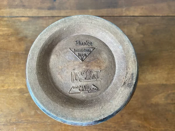 MARCEL GUILLARD VASE CERAMIQUE EMAILLEE SIGNE – Image 7