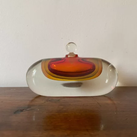 BEGOU VASE FLACON EN VERRE SOUFFLE