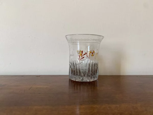 GOBELET EMAILLE NORMAND PARLANT VERRE XIXEME – Image 3