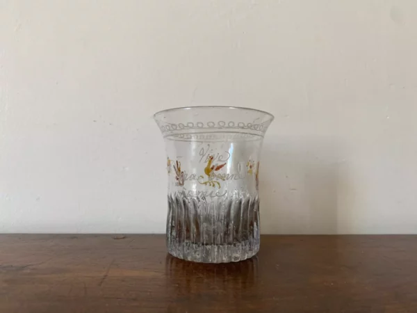 GOBELET EMAILLE NORMAND PARLANT VERRE XIXEME – Image 6