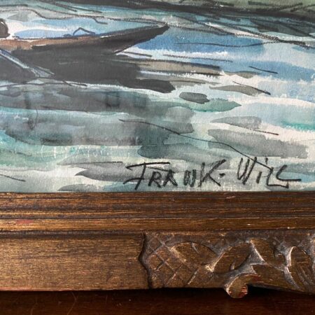 AQUARELLE SIGNEE FRANK WILL BOGGS AUXERRE – Image 7