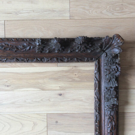 2 CADRES CHENE SCULPTE 20F LOUIS XIV XVIIIEME – Image 11