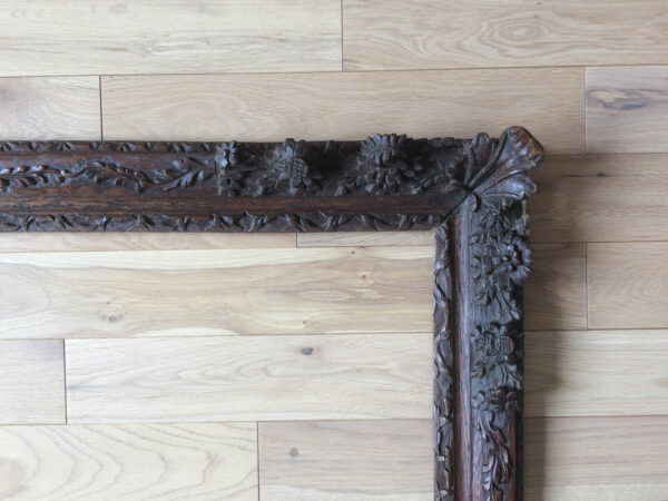 2 CADRES CHENE SCULPTE 20F LOUIS XIV XVIIIEME – Image 11