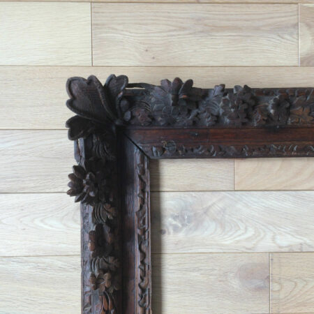 2 CADRES CHENE SCULPTE 20F LOUIS XIV XVIIIEME – Image 4