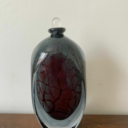 BEGOU VASE BOUTEILLE FLACON EN VERRE SOUFFLE