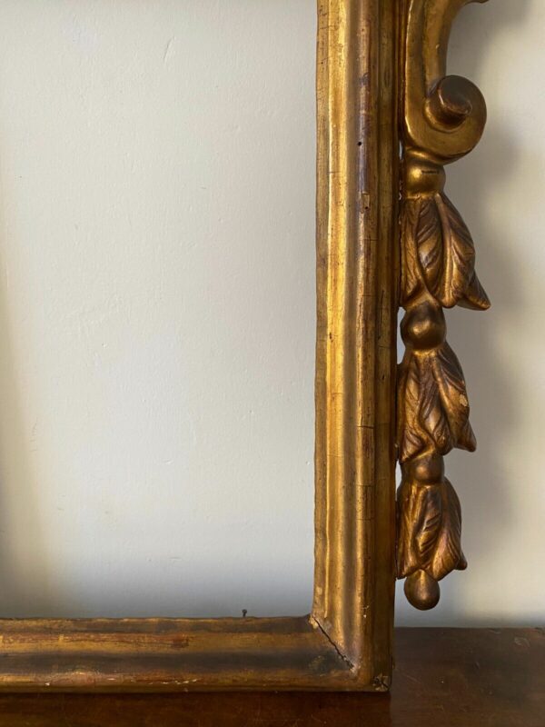 CADRE BOIS SCULPTE DORE ITALIE XVIIIEME – Image 5