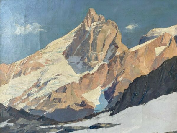 BOULANGER HUILE SUR TOILE LA MEIJE L'OISANS – Image 2
