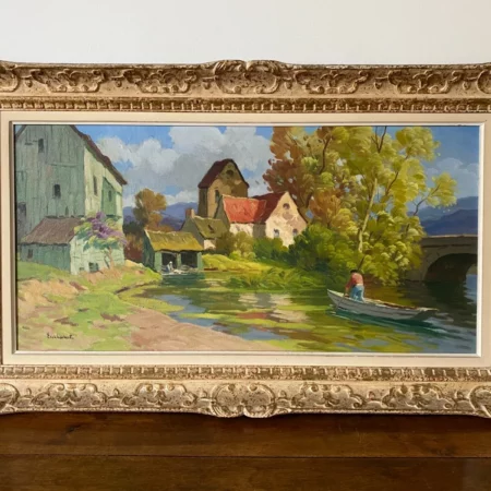 ESCHBACH HUILE SUR PANNEAU RIVIERE DORDOGNE