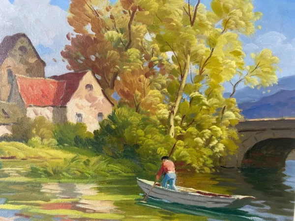 ESCHBACH HUILE SUR PANNEAU RIVIERE DORDOGNE – Image 3