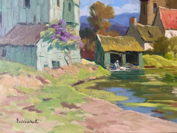 ESCHBACH HUILE SUR PANNEAU RIVIERE DORDOGNE – Image 4