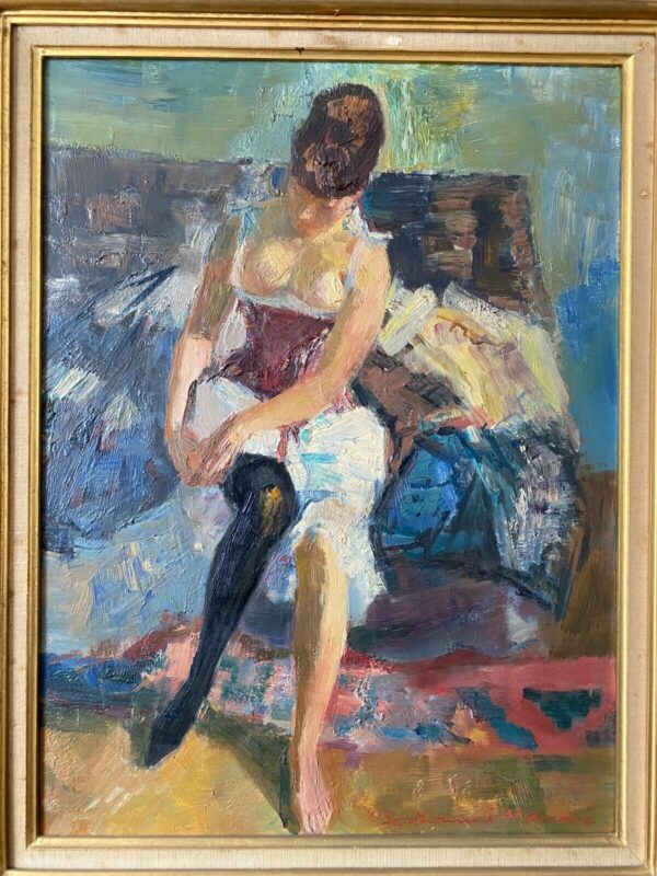 BERTHOMME-SAINT-ANDRE JEUNE FEMME HUILE – Image 2