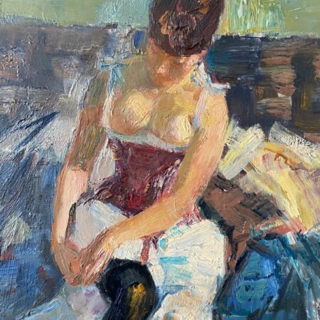 BERTHOMME-SAINT-ANDRE JEUNE FEMME HUILE – Image 5