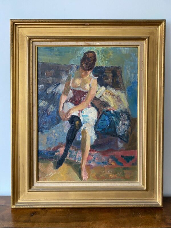 BERTHOMME-SAINT-ANDRE JEUNE FEMME HUILE
