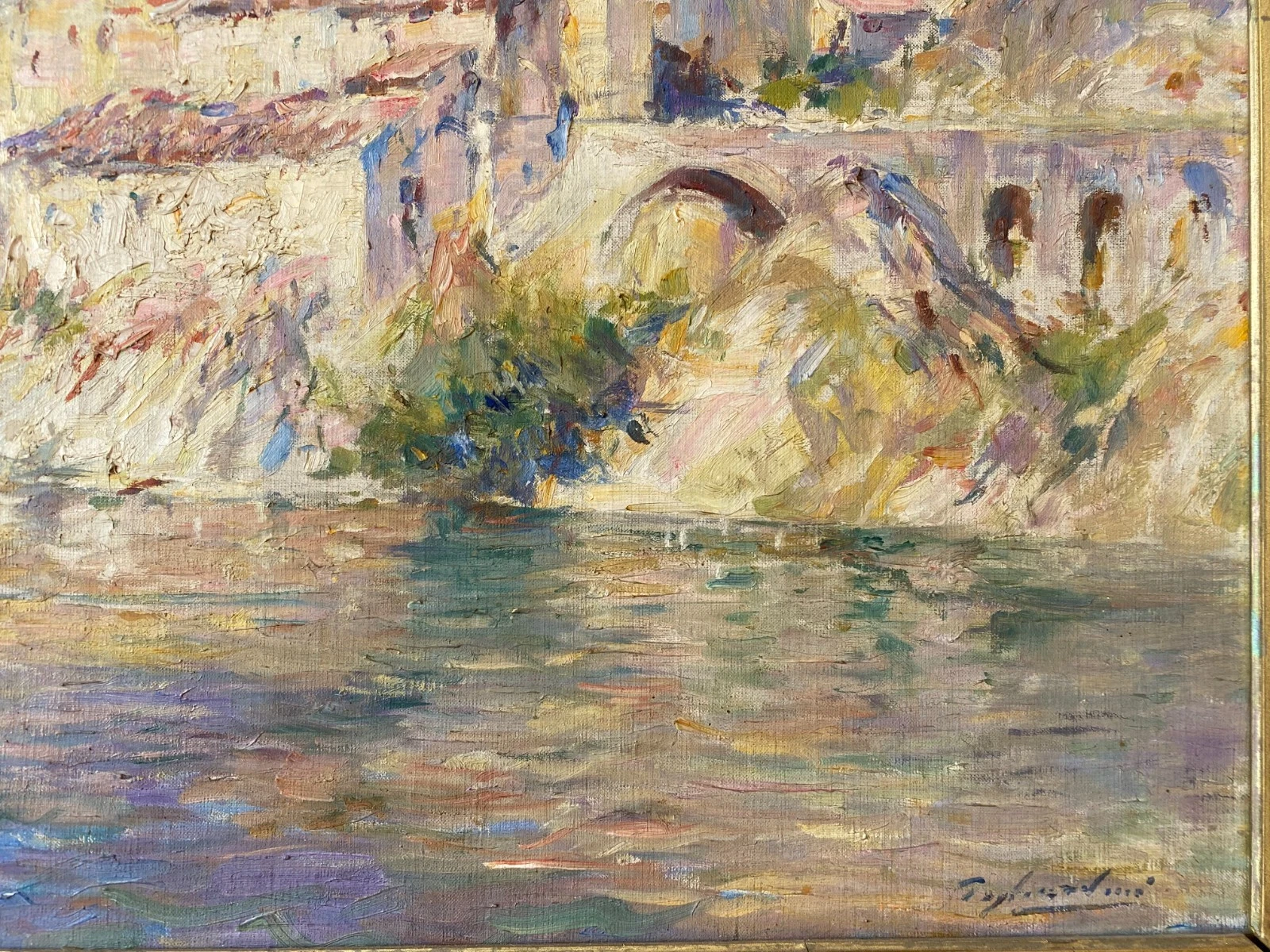 GAGLIARDINI VILLAGE PROVENCAL HUILE SUR TOILE – Image 6