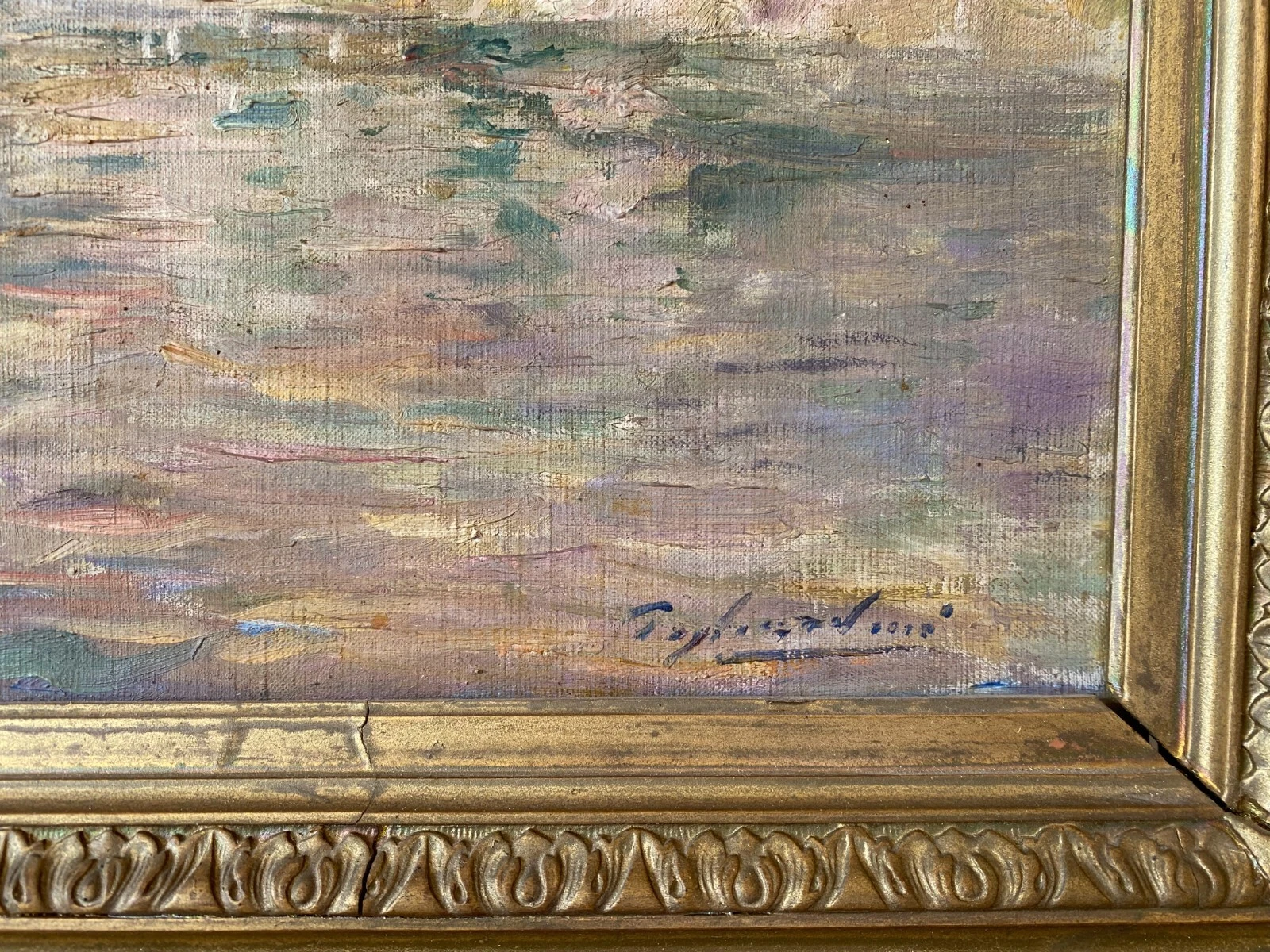 GAGLIARDINI VILLAGE PROVENCAL HUILE SUR TOILE – Image 7