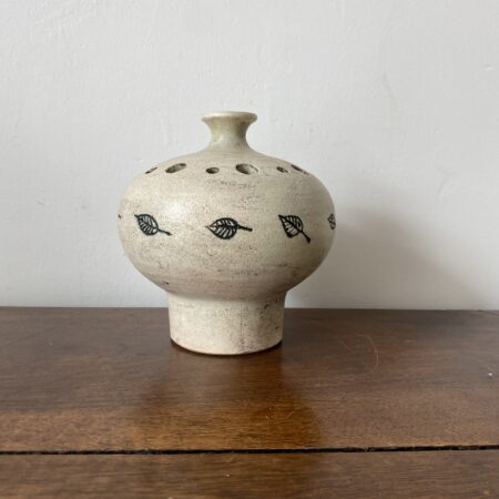 JACQUES BLIN VASE PIQUE FLEURS SIGNE