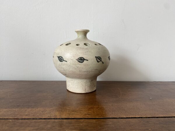 JACQUES BLIN VASE PIQUE FLEURS SIGNE