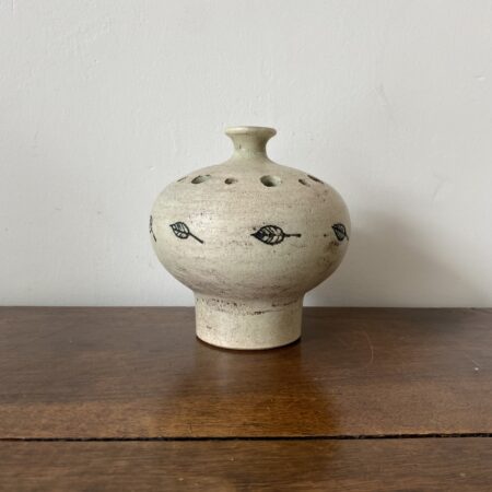 JACQUES BLIN VASE PIQUE FLEURS SIGNE – Image 2