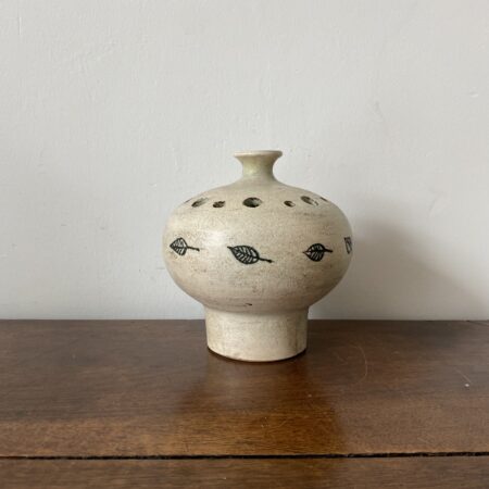 JACQUES BLIN VASE PIQUE FLEURS SIGNE – Image 4
