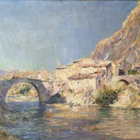 GAGLIARDINI VILLAGE PROVENCAL HUILE SUR TOILE – Image 2