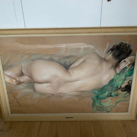 GRAND-CARTERET PASTEL NU ALLONGE DE DOS – Image 2