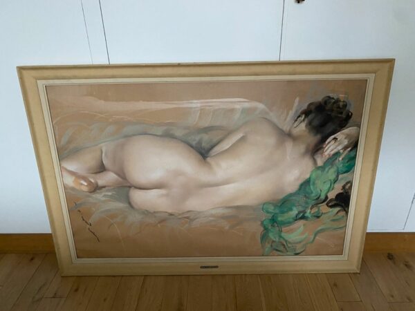 GRAND-CARTERET PASTEL NU ALLONGE DE DOS – Image 2
