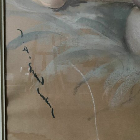 GRAND-CARTERET PASTEL NU ALLONGE DE DOS – Image 4