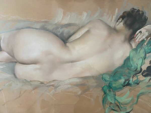 GRAND-CARTERET PASTEL NU ALLONGE DE DOS – Image 5