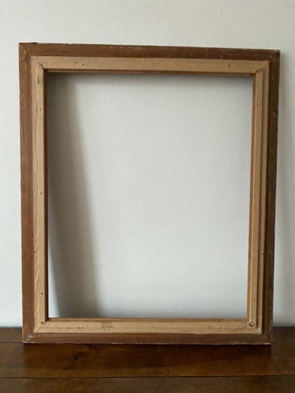 CADRE MONTPARNASSE BOIS SCULPTE RECHAMPI 15F – Image 2