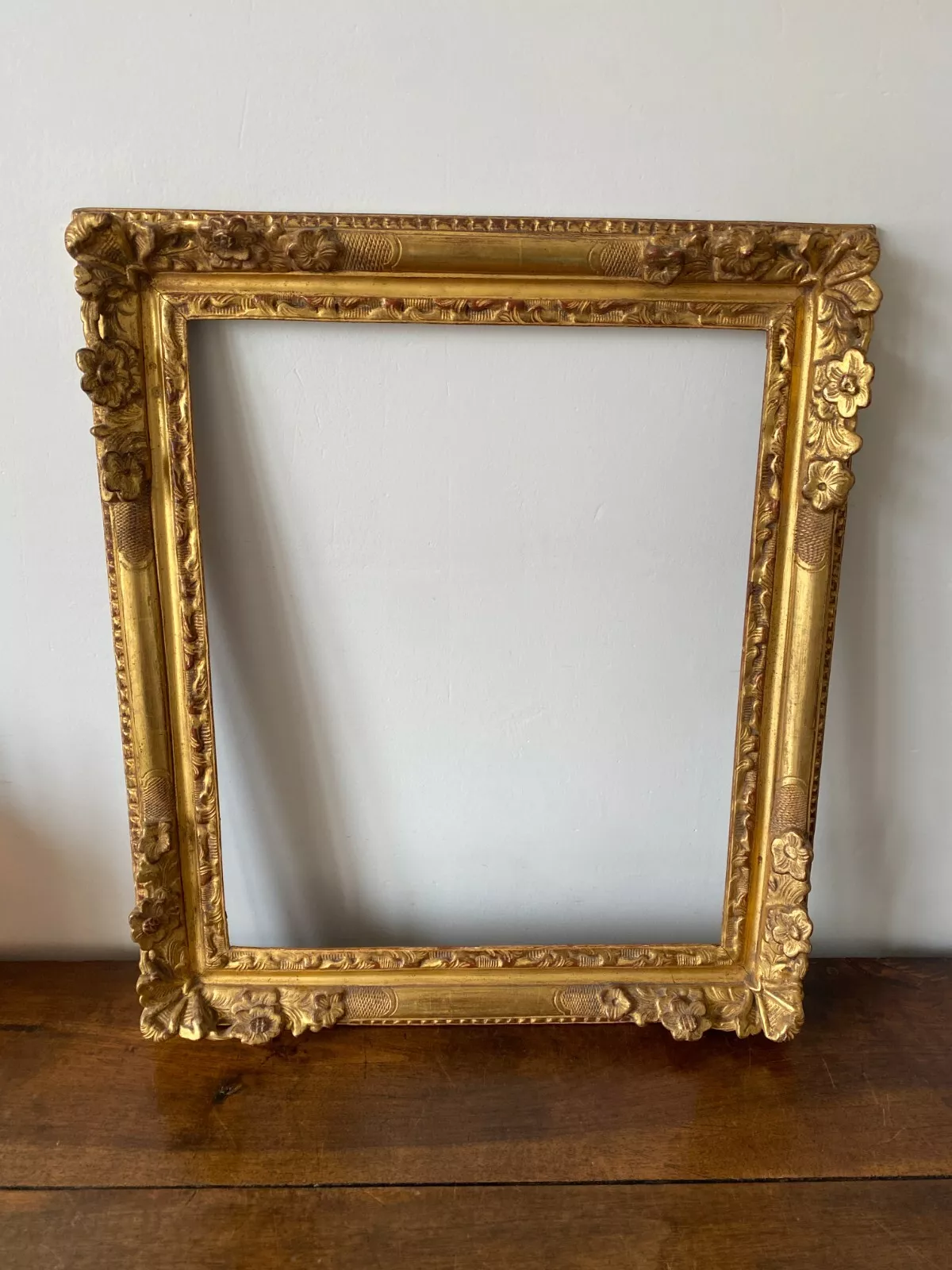 CADRE D'EPOQUE LOUIS XIV BOIS SCULPTE DORE XVIIIEME – Image 3