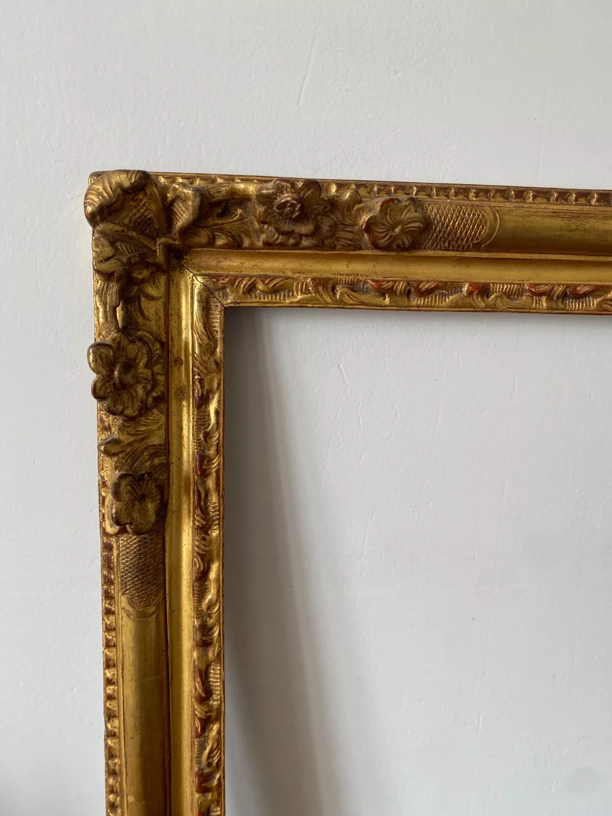 CADRE D'EPOQUE LOUIS XIV BOIS SCULPTE DORE XVIIIEME – Image 4