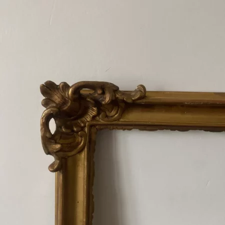 CADRE D'EPOQUE LOUIS XV BOIS SCULPTE DORE XVIIIEME – Image 2