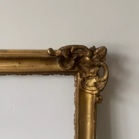 CADRE D'EPOQUE LOUIS XV BOIS SCULPTE DORE XVIIIEME – Image 3