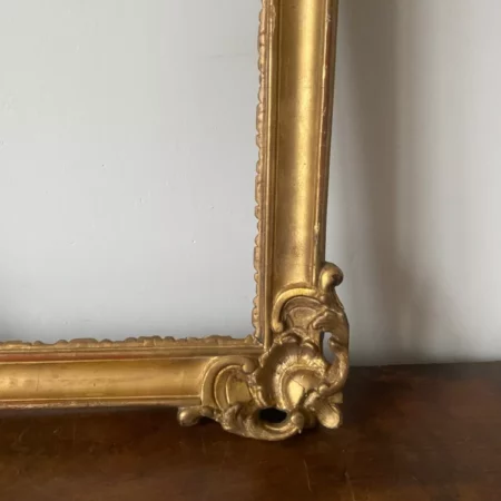CADRE D'EPOQUE LOUIS XV BOIS SCULPTE DORE XVIIIEME – Image 4