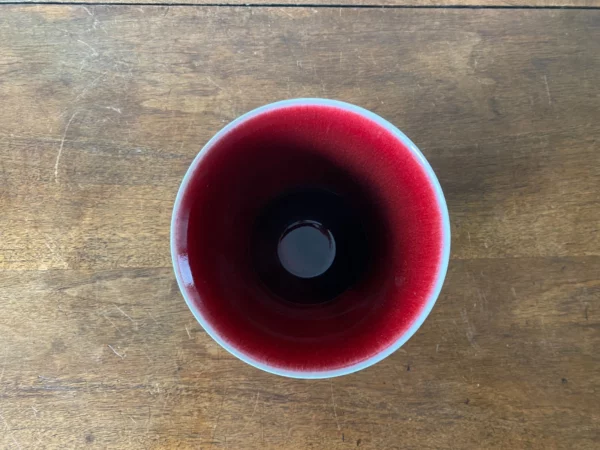 MARC UZAN VASE GRES EMAILLE ROUGE – Image 5