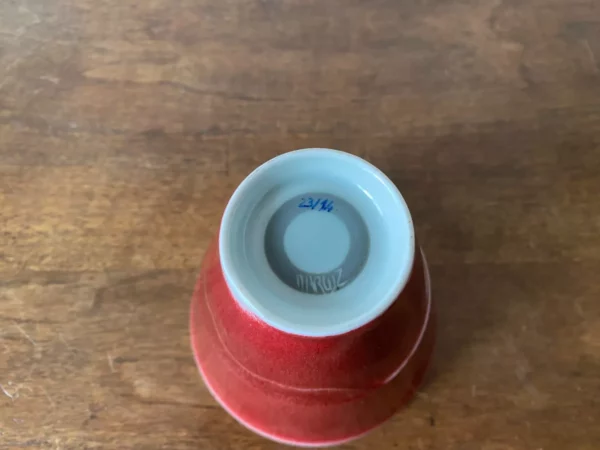 MARC UZAN VASE GRES EMAILLE ROUGE – Image 7
