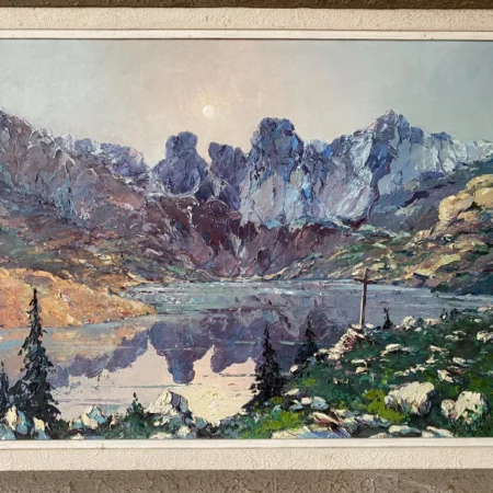 MAILFERT HUILE SUR TOILE LAC D'ALLOS