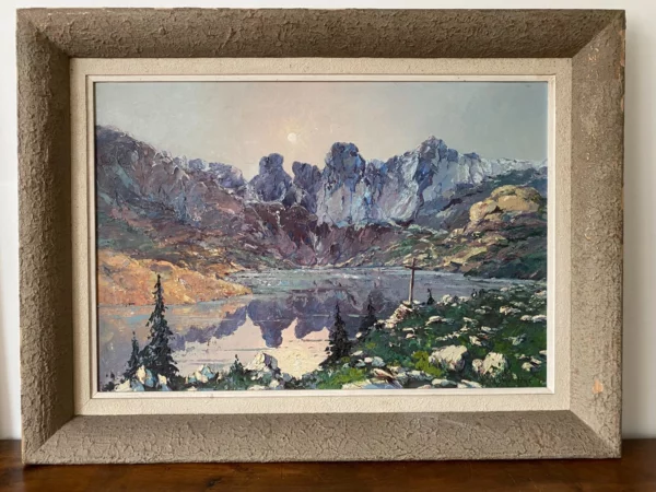MAILFERT HUILE SUR TOILE LAC D'ALLOS – Image 2
