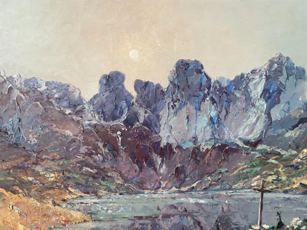 MAILFERT HUILE SUR TOILE LAC D'ALLOS – Image 5