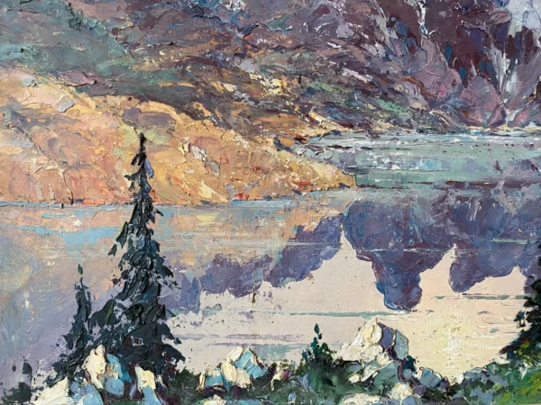 MAILFERT HUILE SUR TOILE LAC D'ALLOS – Image 6