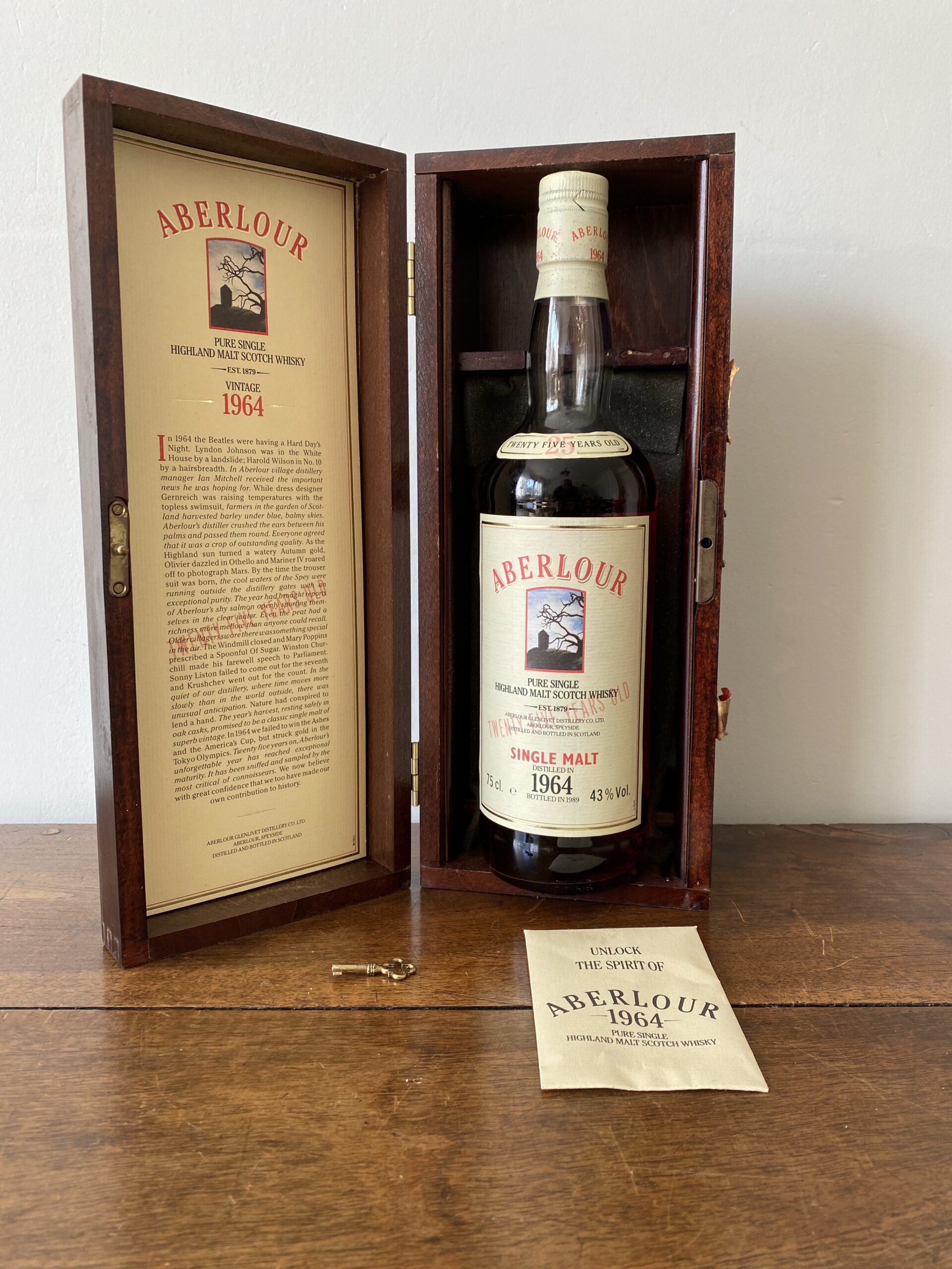 ABERLOUR 25 ANS 1964-1989 43% 70 CL – Image 2
