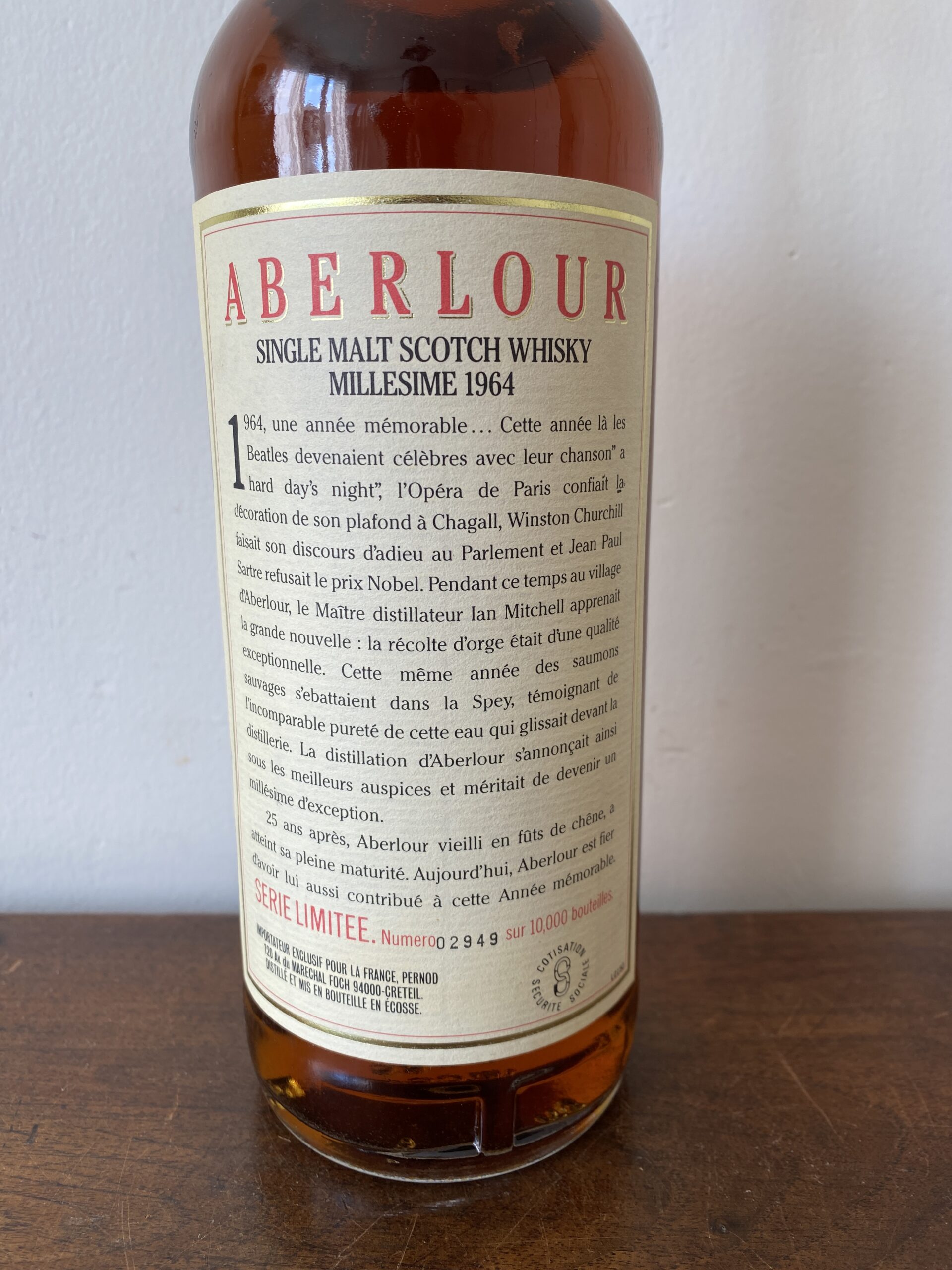 ABERLOUR 25 ANS 1964-1989 43% 70 CL – Image 6