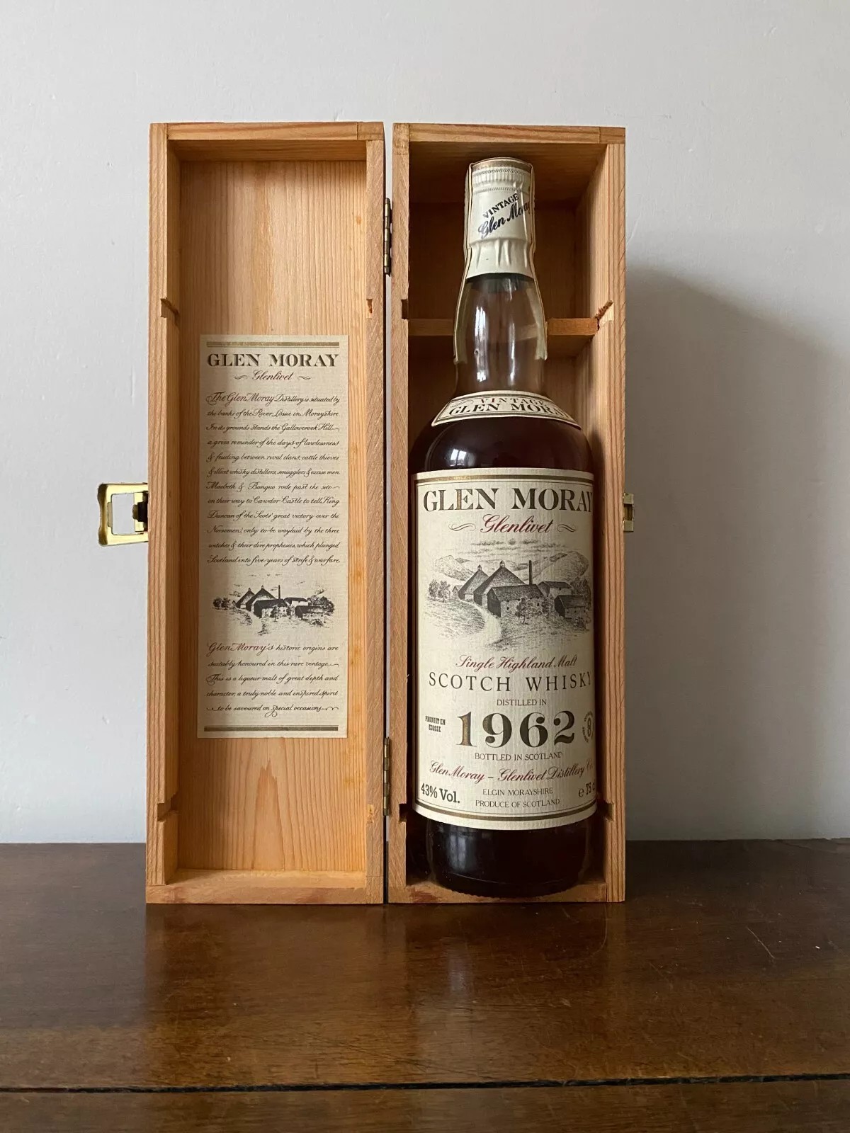 GLEN MORAY 24 ANS 1962 43% 75 CL